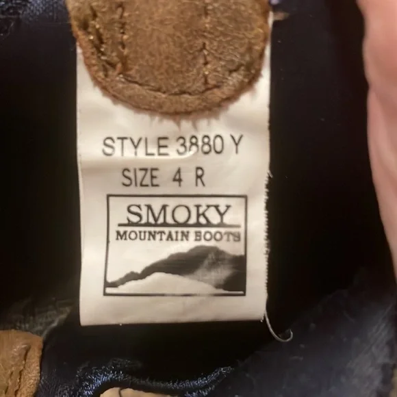 Smoky mountain boots youth size 4 - Picture 3 of 4